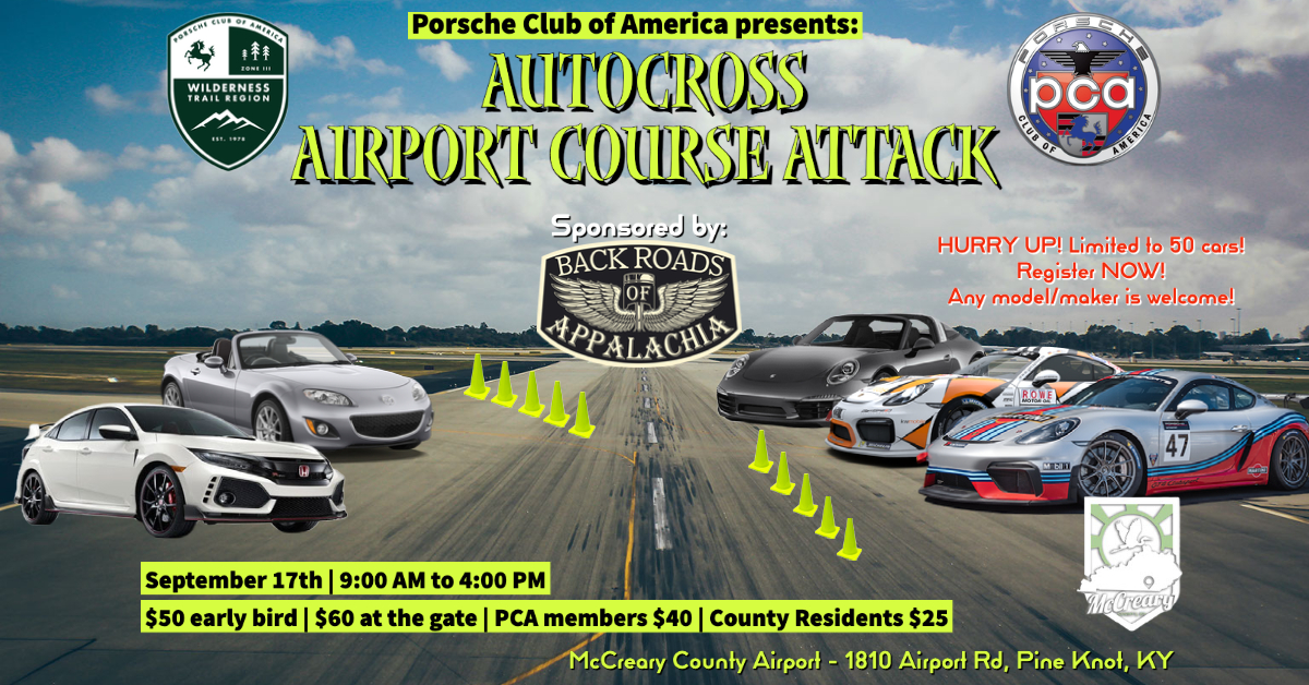 Airport Course Attack Autocross | The Porsche Club of America