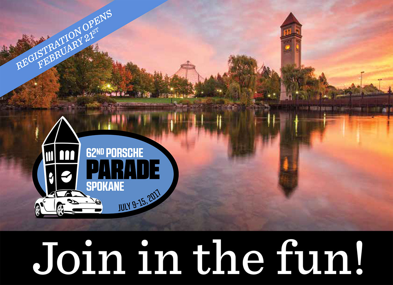 porsche parade 2017 spokane washington porsche club of america