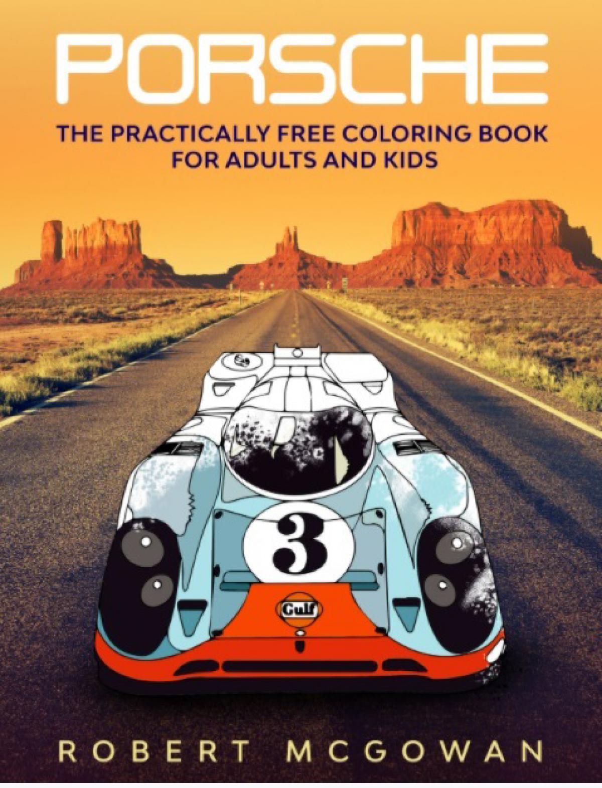 photo of Book Review: Porsche: The Practically Free Coloring Book for Adults and Kids image