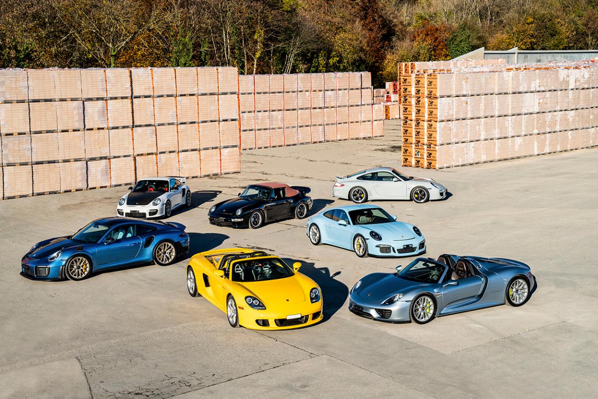 photo of Swiss collector auctioning seven rare Porsches — including one in PCA's 50th-anniversary Club Coupe color image