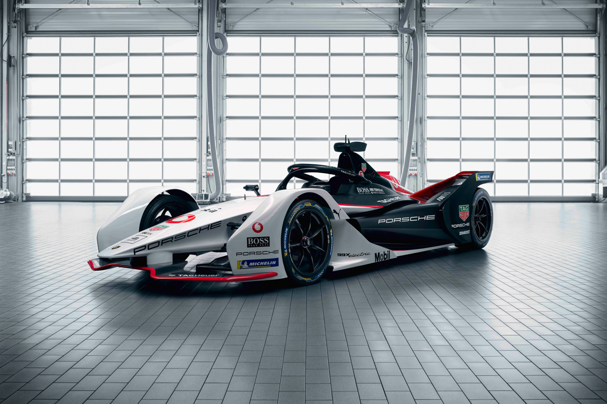 porsche unveils 99x electric its first all electric race car